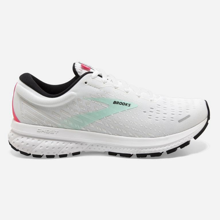 Tenis Brooks Ghost 13 - Zapatillas Para Correr En Asfalto Mujer - Blancas (YKBS-80523)